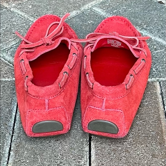 J Crew red suede moccasins - Picture 2 of 11
